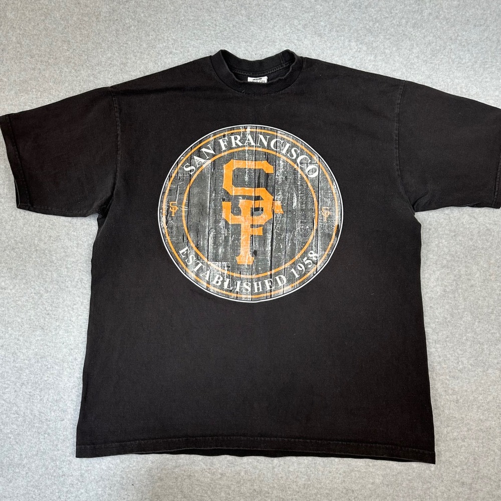 Pro Club‎ Heavy Weight San Francisco SF Graphic T-Shirt 2XL Black Short Sleeve